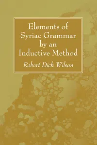 Elements of Syriac Grammar by an Inductive Method_cover