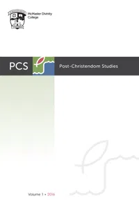 Post-Christendom Studies: Volume 1_cover