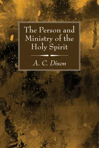 The Person and Ministry of the Holy Spirit_cover
