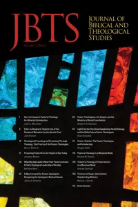 Journal of Biblical and Theological Studies, Issue 3.1_cover