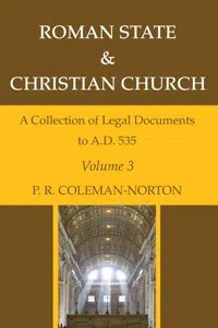 Roman State & Christian Church Volume 3_cover