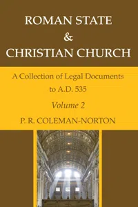 Roman State & Christian Church Volume 2_cover