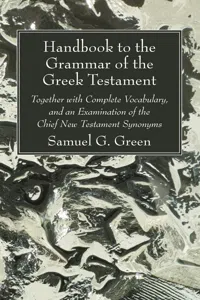 Handbook to the Grammar of the Greek Testament_cover