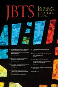 Journal of Biblical and Theological Studies, Issue 3.2_cover