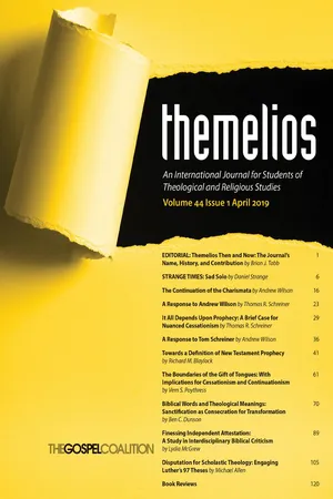 Themelios, Volume 44, Issue 1