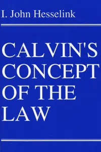 Calvin's Concept of the Law_cover