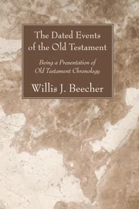 The Dated Events of the Old Testament_cover