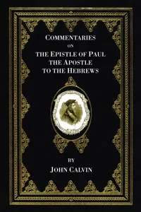 Commentaries on the Epistle of Paul the Apostle to the Hebrews_cover