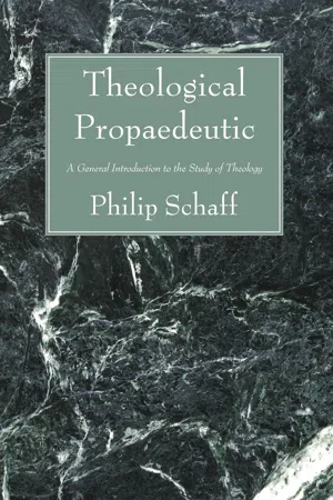 Theological Propaedeutic