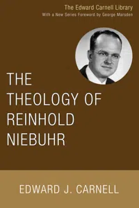 The Theology of Reinhold Niebuhr_cover