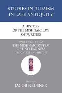 A History of the Mishnaic Law of Purities, Part 22_cover