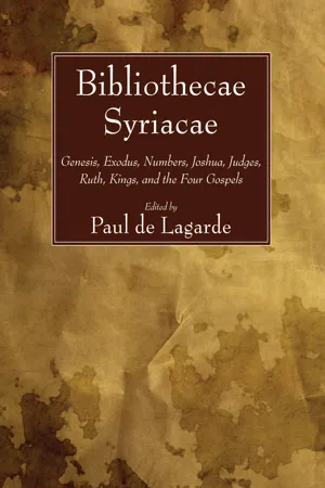 Bibliothecae Syriacae