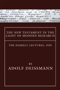 The New Testament in the Light of Modern Research_cover