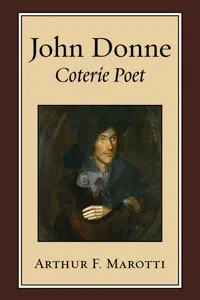 John Donne, Coterie Poet_cover