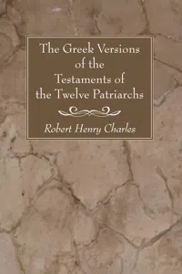 The Greek Versions of the Testaments of the Twelve Patriarchs_cover