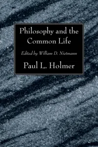 Philosophy and the Common Life_cover