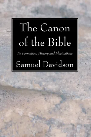 The Canon of the Bible