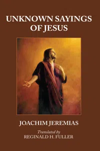 Unknown Sayings of Jesus_cover