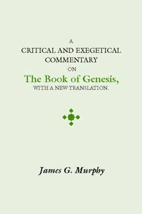 A Critical and Exegetical Commentary on the Book of Genesis_cover