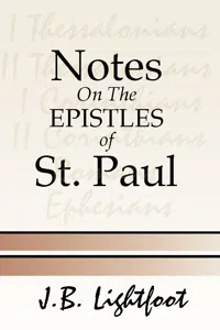 Notes on Epistles of St. Paul_cover