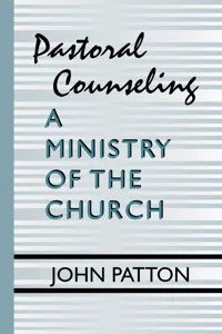 Pastoral Counseling: A Ministry of the Church_cover