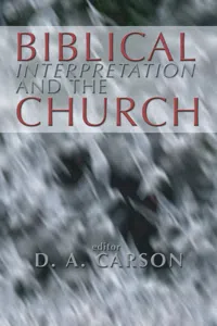 Biblical Interpretation and the Church_cover