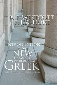 Introduction to the New Testament in the Original Greek_cover