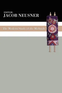 The Modern Study of the Mishnah_cover