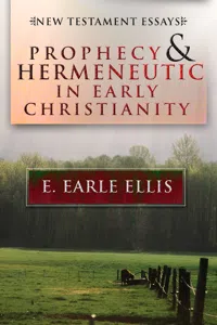 Prophecy and Hermeneutic in Early Christianity_cover