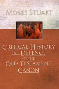 Critical History and Defence of the Old Testament Canon_cover