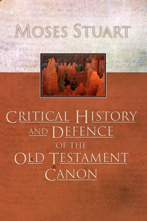 Critical History and Defence of the Old Testament Canon