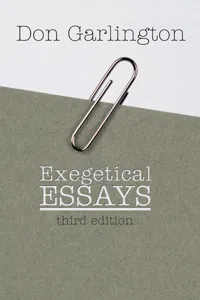 Exegetical Essays, 3rd Edition_cover