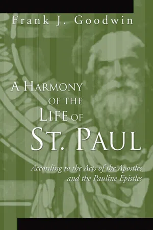 A Harmony of the Life of St. Paul