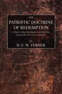 The Patristic Doctrine of Redemption_cover