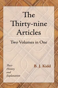 The Thirty-nine Articles: Two Volumes in One_cover