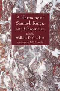 A Harmony of the Books of Samuel, Kings, and Chronicles_cover