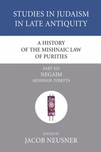 A History of the Mishnaic Law of Purities, Part 6_cover