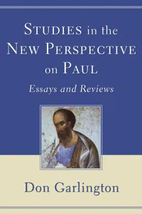 Studies in the New Perspective on Paul_cover