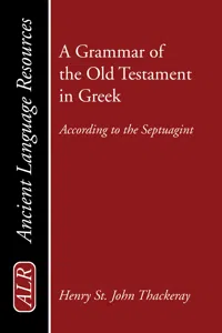 A Grammar of the Old Testament in Greek_cover