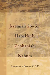 Jeremiah 26–52, Habakkuk, Zephaniah, Nahum_cover