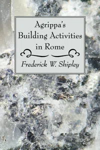 Agrippa's Building Activities in Rome_cover