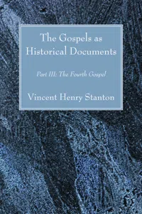 The Gospels as Historical Documents, Part III_cover