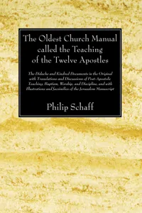 The Oldest Church Manual called the Teaching of the Twelve Apostles_cover