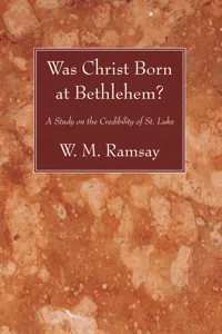 Was Christ Born at Bethlehem?_cover