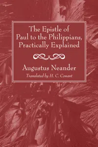 The Epistle of Paul to the Philippians, Practically Explained_cover