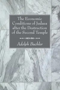 The Economic Conditions of Judaea after the Destruction of the Second Temple_cover