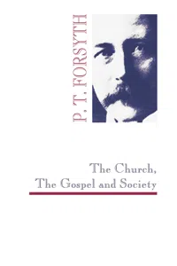 The Church, The Gospel and Society_cover