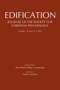 Edification-Journal of the Society of Christian Psychology_cover
