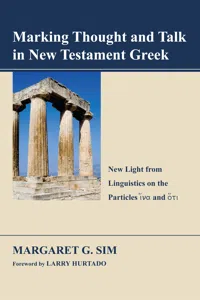 Marking Thought and Talk in New Testament Greek_cover