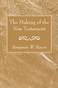 The Making of the New Testament_cover